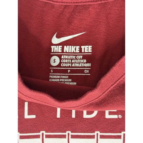 Nike Alabama Crimson Tide NCAA Football Athletic Cut Tee Shirt SMALL - Picture 5 of 7